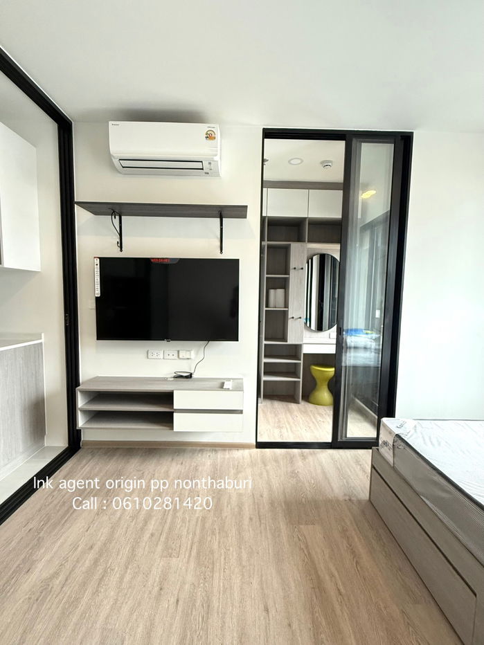 รูป 📢(𝐅𝐨𝐫 𝐑𝐞𝐧𝐭) ห้องใหม่ไม่เคยปล่อยเช่า🔥🔥 Origin plug&play nonthaburi station  🌆 - รูปที่ 2/10
