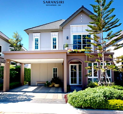 ขายบ้านเดี่ยว : ขายบ้านตัวอย่าง สราญสิริ ราชพฤกษ์ 346 โครงการบ้านพร้อมอยู่จากแสนสิริ