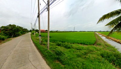 ที่ดิน ม.ชินวัตร : ขาย ที่ดินเปล่า 2 แปลง สีเขียว ปทุมธานี ลาดหลุมแก้ว ระแหง เหมาะทำ หมู่บ้านจัดสรร 31-1-70 ไร่