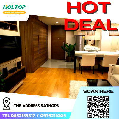 เช่าคอนโด BTS เซนต์หลุยส์ : #R5351  ให้เช่าคอนโด The Address Sathorn