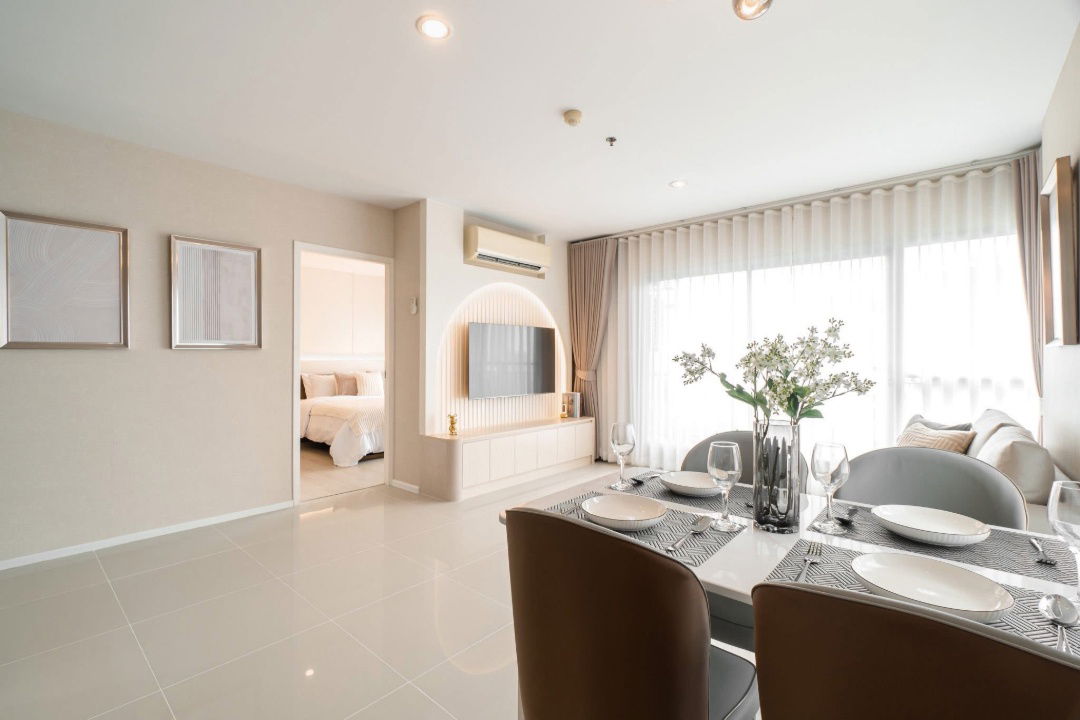 รูป ให้เช่า Aspire พระราม 9 (2 bed room) วิวทิศเหนือชัดเจนมาก ตกแต่งสวย พร้อมเข้าอยู่ - RW006734 - รูปที่ 4/8