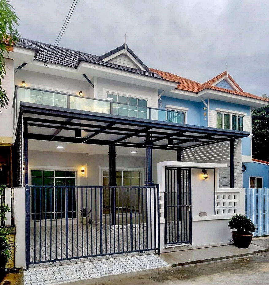 รูป บ้านสวย ทำเลดี ติดถนนบางกรวย–ไทรน้อย  #หมู่บ้านกานต์มณี (โซนเฟสใหม่)  ตรงข้ามแมคโคร บางบัวทอง  ทาวน์เฮ้าส์ 4 ห้องนอน รีโนเวทใหม่ - รูปที่ 2/19