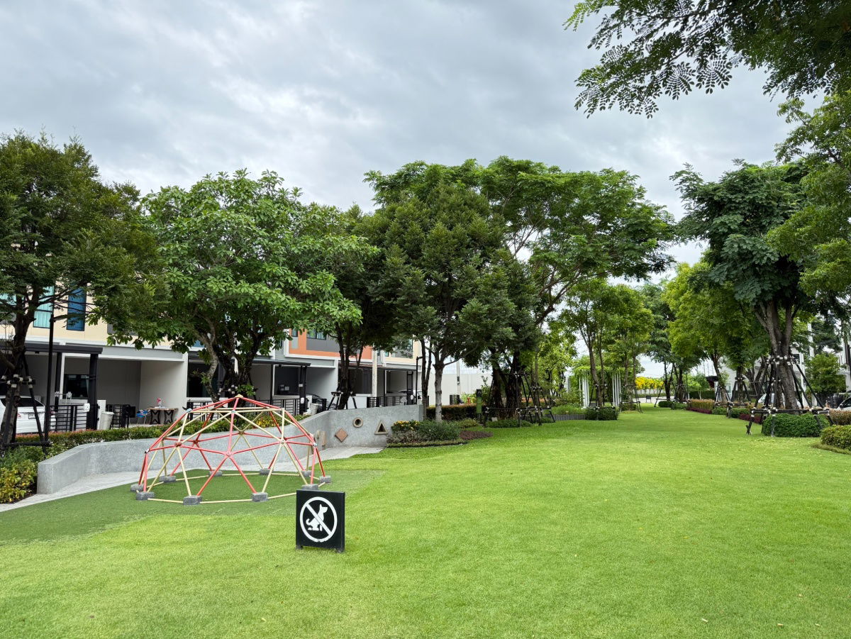 รูป 🌳 บ้าน + ส่วนกลางครบ = คุ้ม! ทาวน์โฮมพร้อมพื้นที่สีเขียว ฟิตเนส สนามเด็กเล่น - รูปที่ 4/8