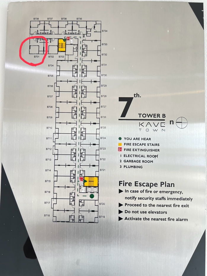 รูป ให้เช่า Kave Town Space 2ห้องนอน 2ห้องน้ำ พื้นที่36 ตรม. ชั้น 7 ตึก B  ใกล้ ม. กรุงเทพ สะดวกสบาย เฟอร์นิเจอครบ พร้อมอยู่ - รูปที่ 13/13