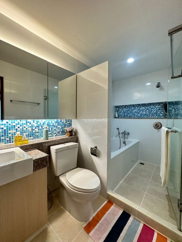 รูป ให้ เช่าคอนโดย่านอ่อนนุช เรสซิเด้นท์ 52 (Residence 52 condominium) ขนาด 67 ตรม. 2 นอน ใกล้ BTS อ่อนนุช 400 ม. - รูปที่ 11/12