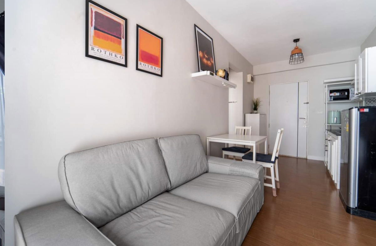 รูป A space play ratchada suttisan☎️ big 1 bed 42 sqm pool access‼️ only 16000/month ‼️NOW AVAILABLE 🔆✅ - รูปที่ 3/10