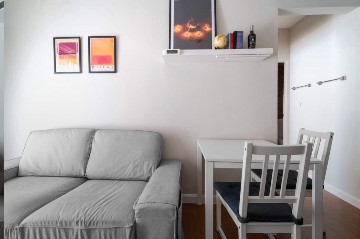 รูป A space play ratchada suttisan☎️ big 1 bed 42 sqm pool access‼️ only 16000/month ‼️NOW AVAILABLE 🔆✅ - รูปที่ 2/10