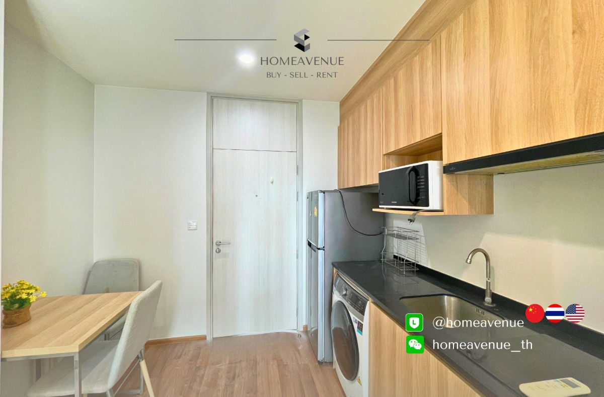 picture Noble Revolve Ratchada 2 ✨ Renovated unit, ready to move in 🚇 Next to MRT Thailand Culture Center | Line: @homeavenue 💥HA-4921 - 6/7