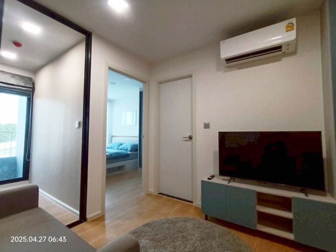 รูป ให้เช่าคอนโดแอทโมซ คาแนล รังสิต ตึกB 27.80 ตร.ม.เฟอร์ครบ เครื่องใช้ไฟฟ้าครบ มีเครื่องซักผ้า ใกล้ฟิวเจอร์ พาร์ค (TR1127) - รูปที่ 7/8