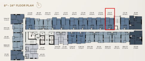 [ขายใบจอง] Life Charoennakhon-Sathorn 1 Bed Plus ทิศเหนือวิวไอคอน หัวนอนติดบันไดหนีไฟ