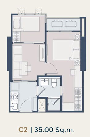 picture [Down Payment for Sell] Life Charoennakhon-Sathorn 1 Bed Plus ICONSIAM view - 2/4