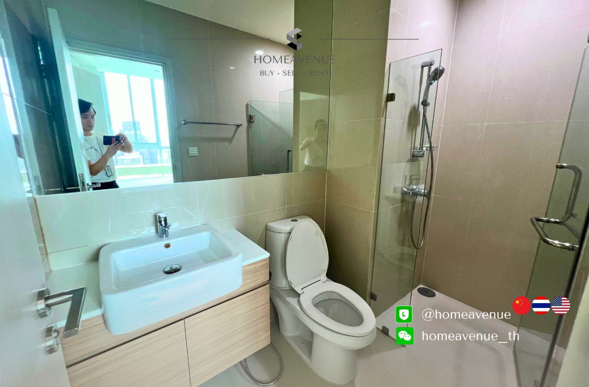 picture Noble Revolve Ratchada 2 ✨ Renovated unit, ready to move in 🚇 Next to MRT Thailand Culture Center | Line: @homeavenue 💥HA-4898 - 8/9