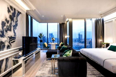 Condos for rent : Ashton Silom  South-West view (Mahanakhon - Chao Phraya River) 1 bedroom / 1 bathroom