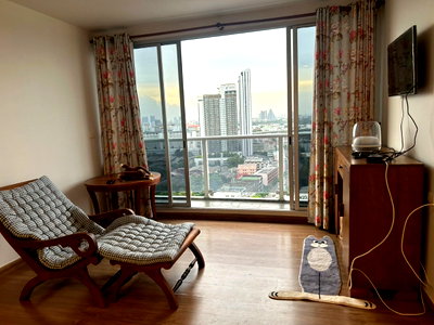 คอนโดให้เช่า : ให้เช่า คอนโด เดอะทรี บางโพ สเตชั่น 2-bed 58 ตรม ชั้น22 🆔 line: eyannie