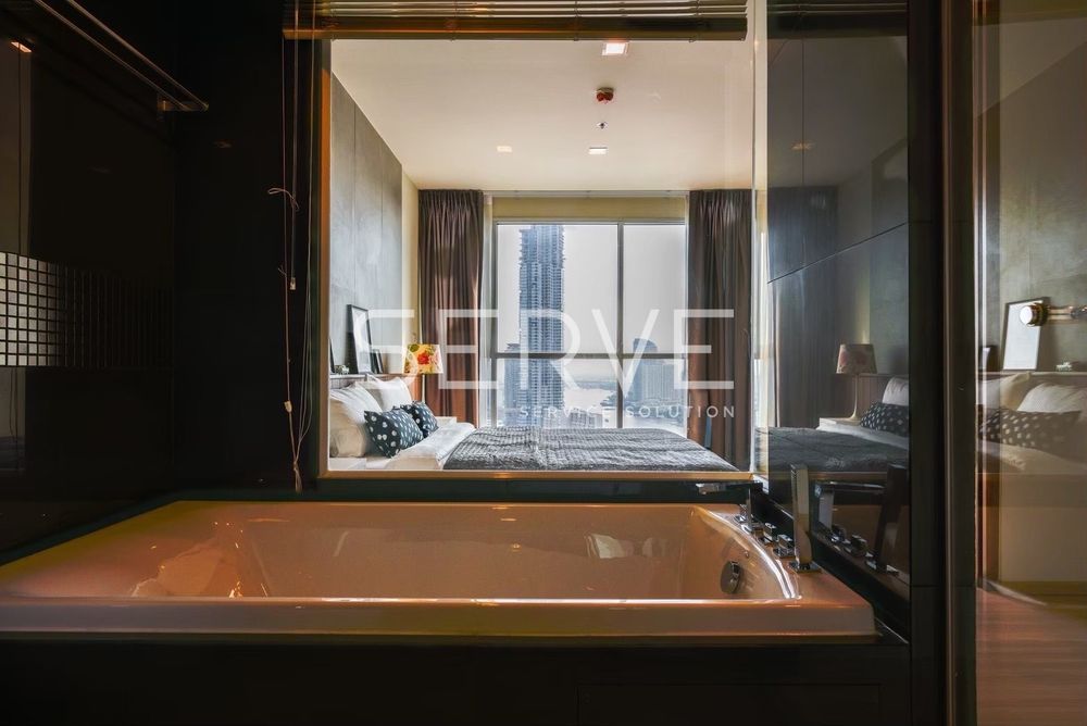 picture 2 Beds 2 Baths with Bathtub Good Location BTS Saphan Taksin station 340 m. / For Rent-Rhythm Sathorn - 8/8