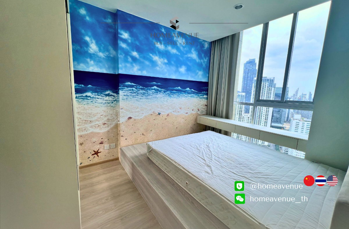 picture Noble Revolve Ratchada 2 ✨ Renovated unit, ready to move in 🚇 Next to MRT Thailand Culture Center | Line: @homeavenue 💥HA-4898 - 7/9