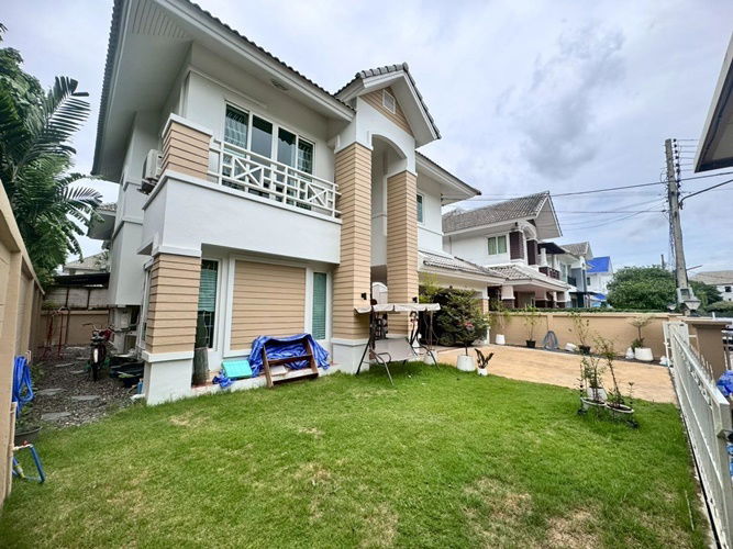 picture Single house for sale, corner house, Suan Racha Village, Soi Mai Lap 14, corner house ready to move in (N.1750) - 2/11