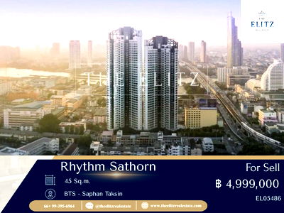 คอนโด รร.นานาชาติโชรส์เบอรี่  : ✨ คอนโด High Rise ตกแต่งครอบพร้อมอยู่ใจกลางสาทร วิวโค้งแม่น้ำเจ้าพระยาเต็มสายตา ✔