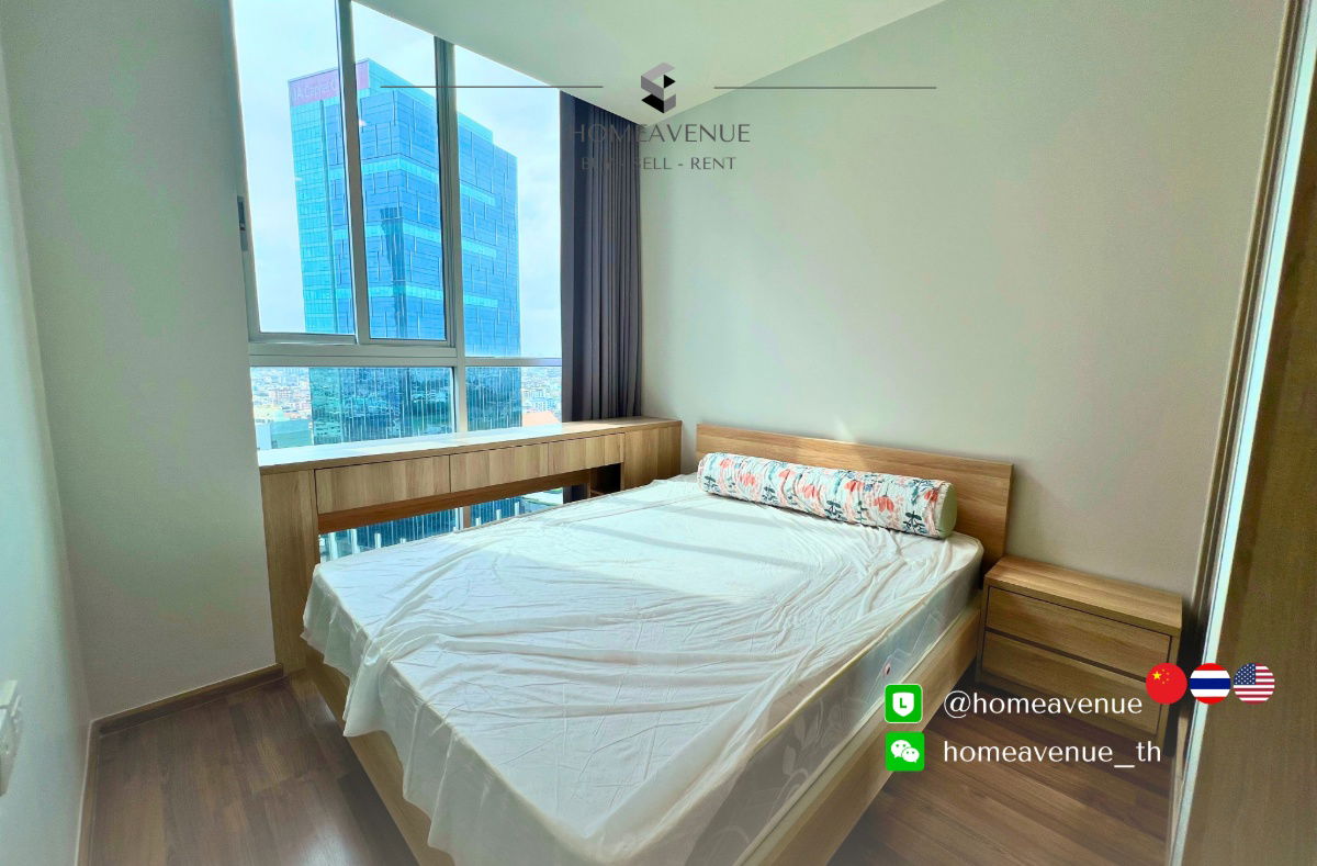 picture Noble Revolve Ratchada 2 ✨ Renovated unit, ready to move in 🚇 Next to MRT Thailand Culture Center | Line: @homeavenue 💥HA-4921 - 4/7