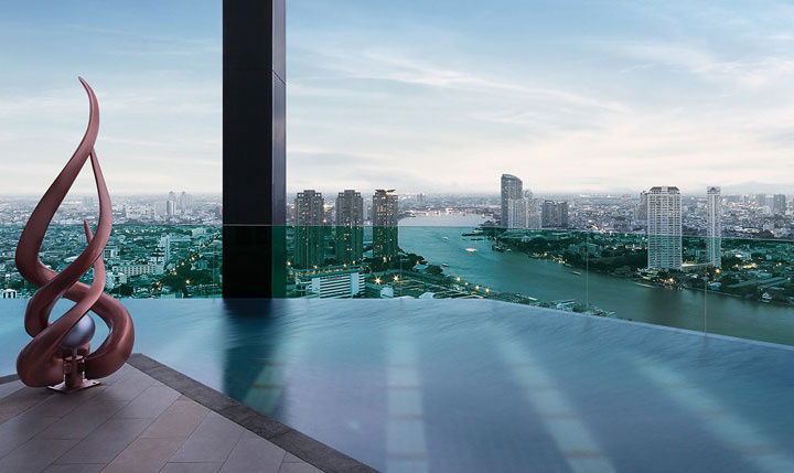 รูป ✨ คอนโด High Rise ตกแต่งครอบพร้อมอยู่ใจกลางสาทร วิวโค้งแม่น้ำเจ้าพระยาเต็มสายตา ✔ - รูปที่ 4/7