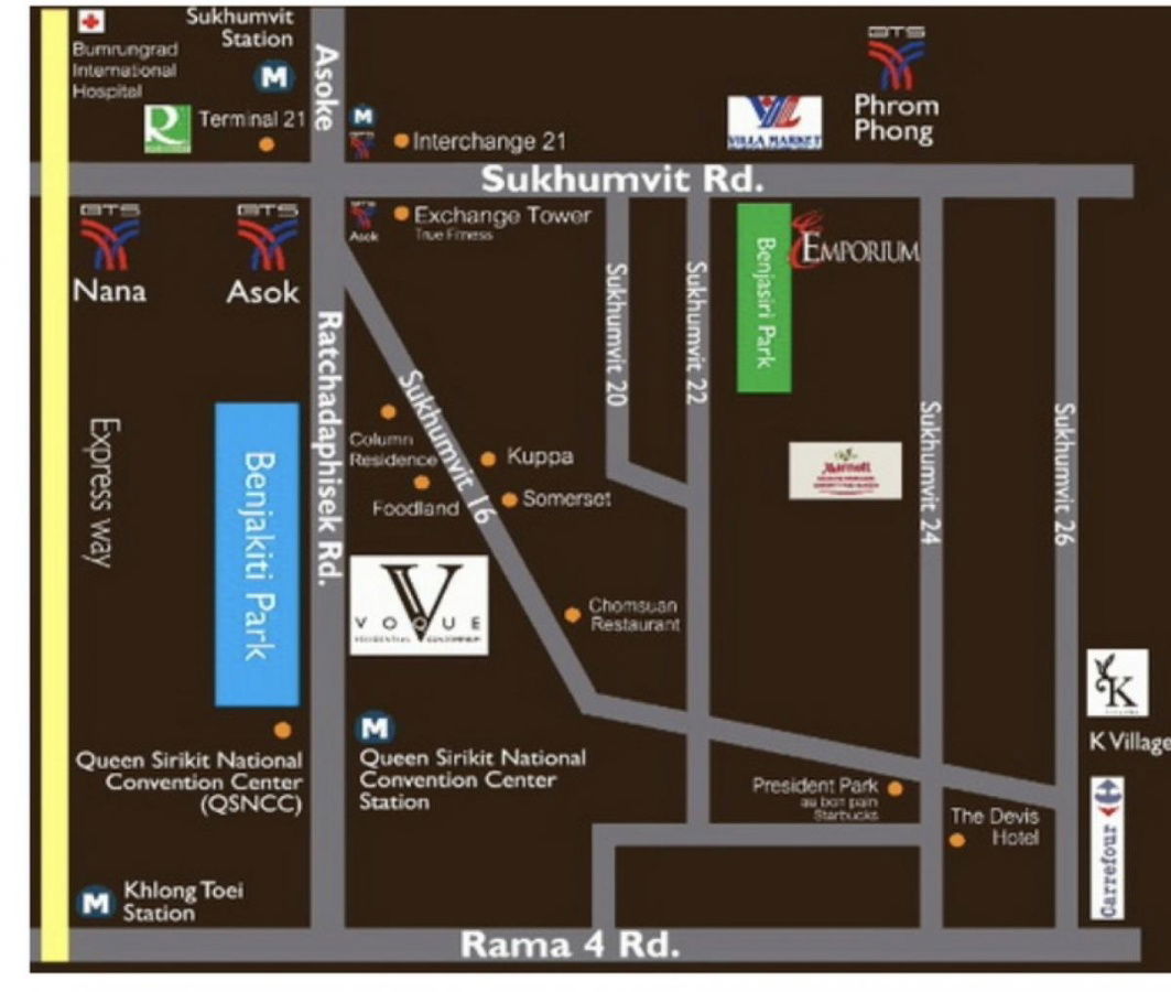 picture Voque Sukhumvit 16     2nd floor  48 sq.m. room - 15/17