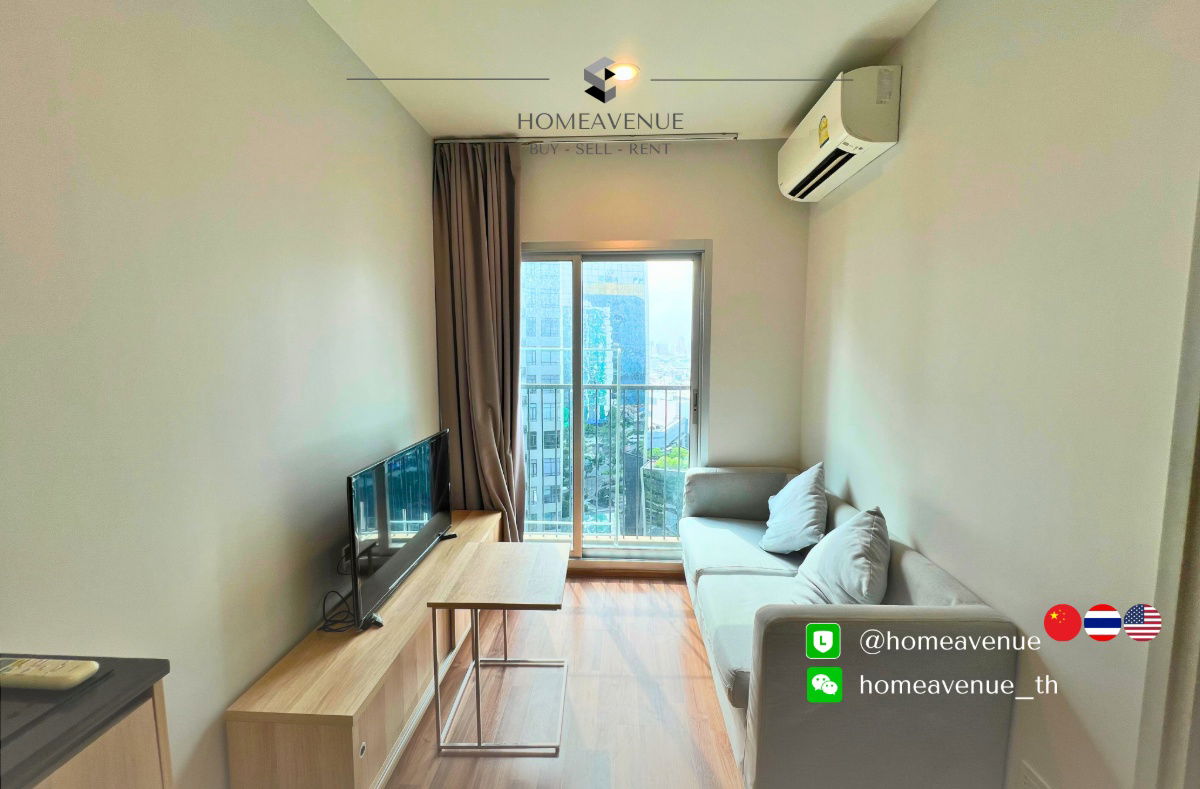 picture Noble Revolve Ratchada 2 ✨ Renovated unit, ready to move in 🚇 Next to MRT Thailand Culture Center | Line: @homeavenue 💥HA-4921 - 2/7
