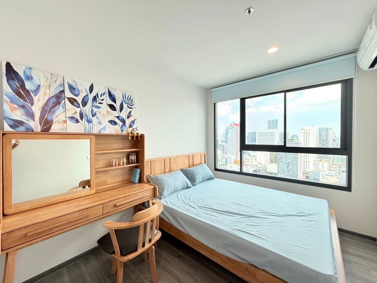picture Ideo Chula Samyan【𝐑𝐄𝐍𝐓】🔥Bright room, perfect layout, add brightness to every morning, pastel cream color.🔥  Contact Line ID: @hacondo - 4/9