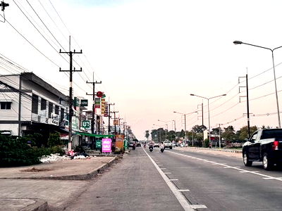 Land for sale Ubon Ratchathani : Land for sale on Ubon-Trakan Road, Ban Pla Duk, Rai Noi Subdistrict, Ubon Ratchathani Province (N.1700)