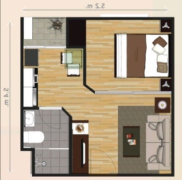 รูป ให้เช่า คอนโด Tulip Square ทิวลิป สแควร์ อ้อมน้อย (มีทีวี,ตู้เย็น) หมู่ที่ 12 ถ.เพชรเกษม, อ้อมน้อย, กระทุ่มแบน, สมุทรสาคร - รูปที่ 10/11