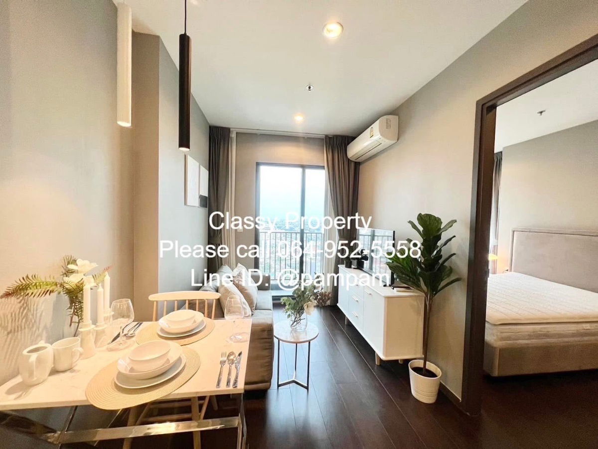 picture *** Condo for rent : C Ekkamai Corner room🔥🔥🔥2 Wardrobe High floor Fully furnished  *** - 7/12