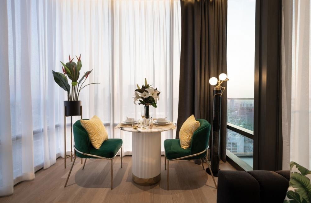 รูป Ashton Silom (แอชตัน สีลม)   วิวทิศใต้ - ตะวันตก (Mahanakhon - แม่น้ำเจ้าพระยา)  1 bedroom / 1 bathroom  - รูปที่ 3/15