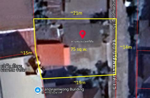 Land for Sale in Sukhumvit 71 – Soi Pridi 15, Land Size 75 sq.wa, Nearby BTS Phra Khanong and Ekkamai Station