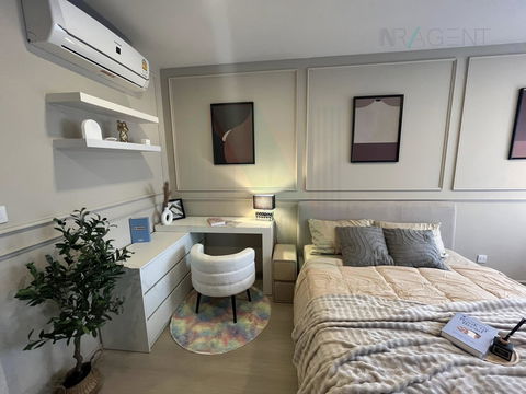 🚩 For Rent Condo LIFE PHAHON - LADPRAO Building 1, Floor 12,Studio, Room size 28 sqm