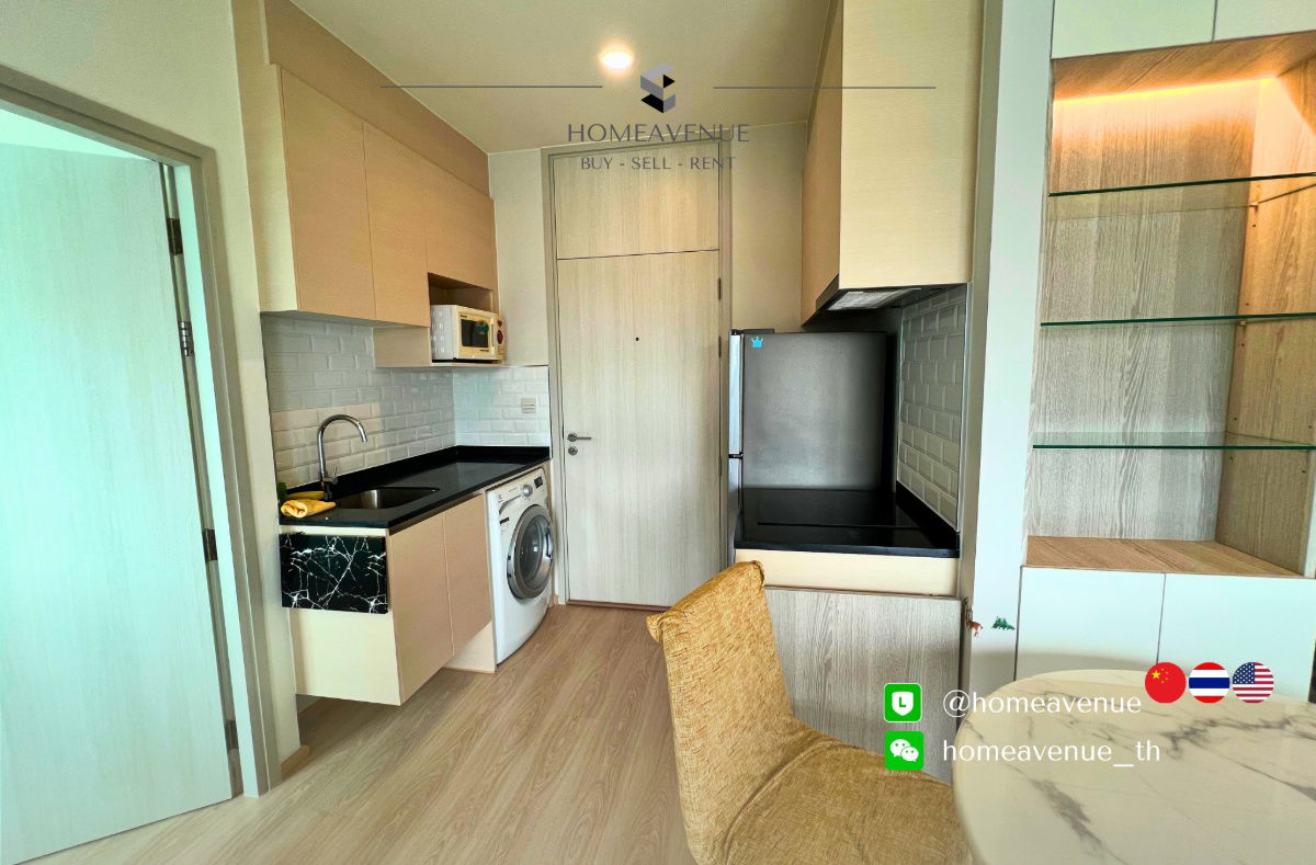 picture Noble Revolve Ratchada 2 ✨ Renovated unit, ready to move in 🚇 Next to MRT Thailand Culture Center | Line: @homeavenue 💥HA-4898 - 4/9