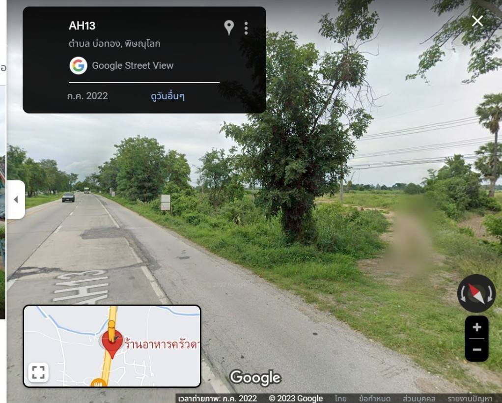 picture Urgent sale, empty land plot, whole plot, next to road 8-3-20 rai, Bo Thong District, Phitsanulok Province (N.1675) - 3/4