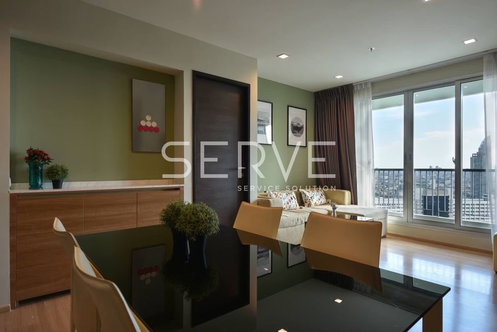 picture 2 Beds 2 Baths with Bathtub Good Location BTS Saphan Taksin station 340 m. / For Rent-Rhythm Sathorn - 2/8