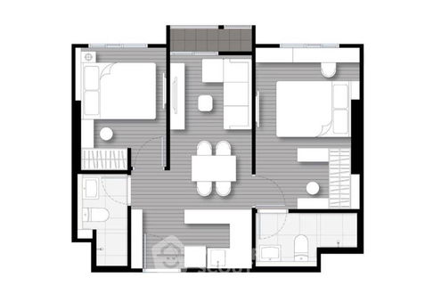 คอนโด 2-ห้องนอน ที่ นิว อีโว อารีย์ ใกล้ BTS อารีย์ (ID 2106010)
