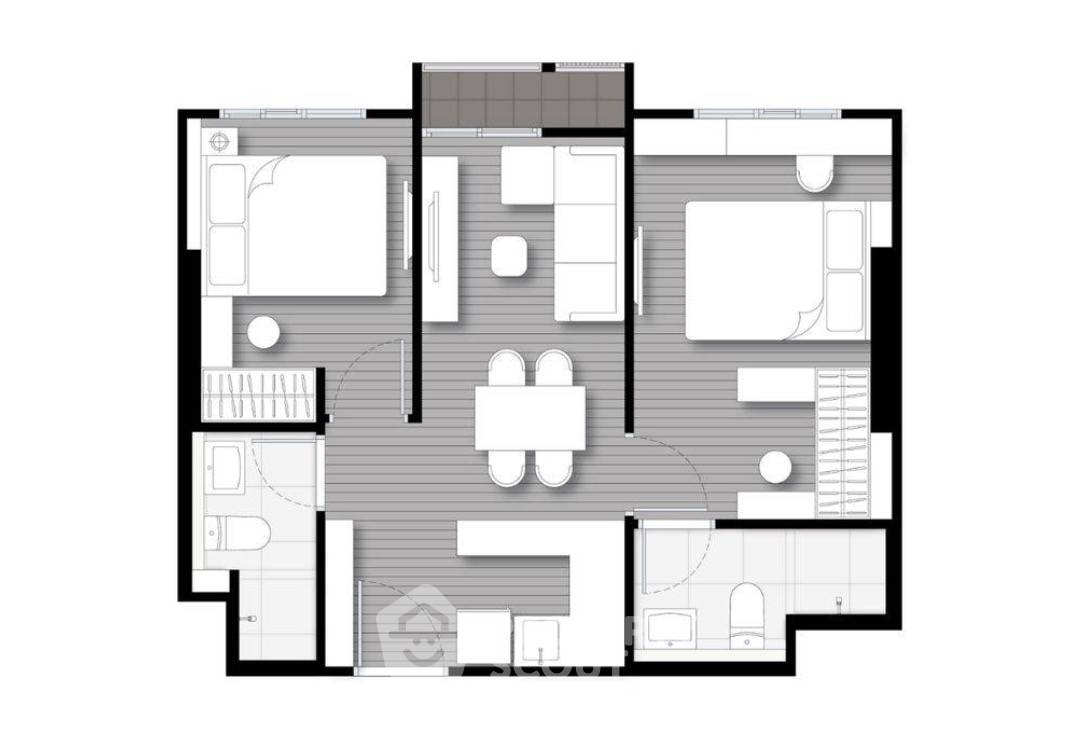 รูป คอนโด 2-ห้องนอน ที่ นิว อีโว อารีย์ ใกล้ BTS อารีย์ (ID 2106010) - รูปที่ 1/3