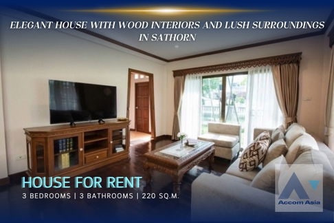 🔼🔽 AccomA 📩 Elegant house with wood interiors and lush surroundings (AA44299)