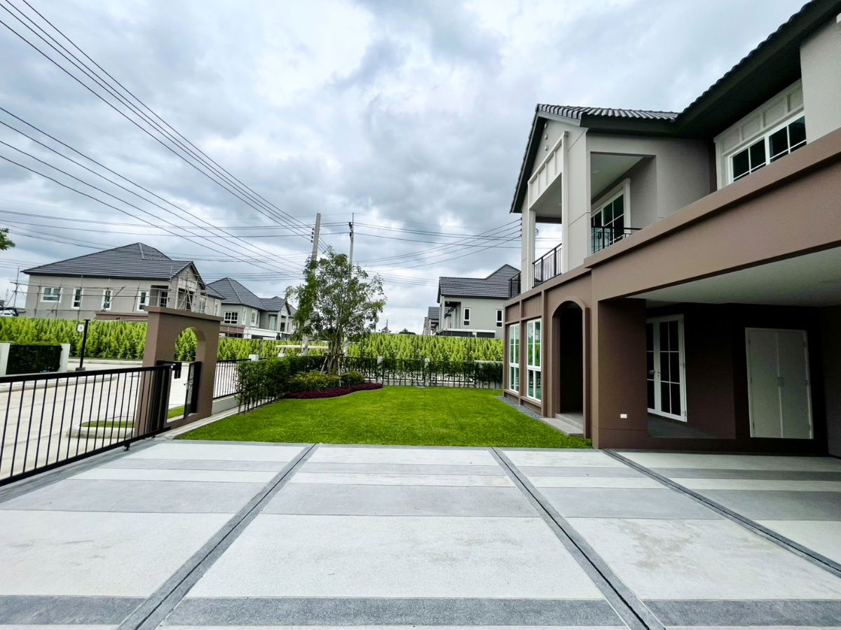 รูป 🏡 บ้านเดี่ยวหรู Modern Farmhouse แปลงมุมนอก ทิศเหนือ ใกล้สวน ฟังก์ชันครบ พร้อมที่จอดรถ 6 คัน - รูปที่ 2/15