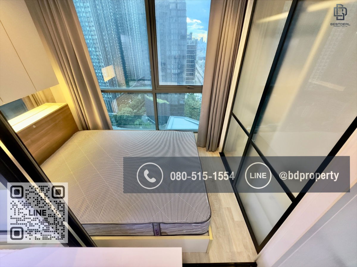 picture Bestdeal  FOR RENT Studio 22 sqm. Rental 13,000 THB /month CONDO “IDEO MOBI RAMA 9” Near Phraram Kao 9 MRT Station 80 meters. - 7/10