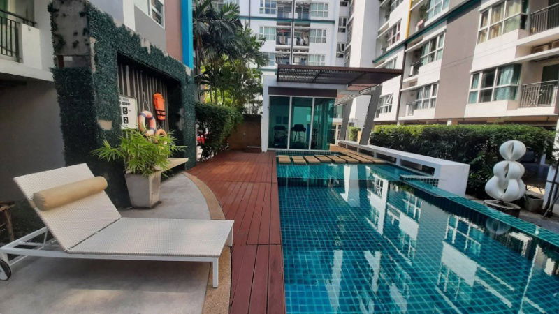รูป ให้เช่า 1 ห้องนอน แอสปาย ศรีนครินทร์ วิวสระว่ายน้ำ พร้อมเข้าอยู่  - รูปที่ 2/15