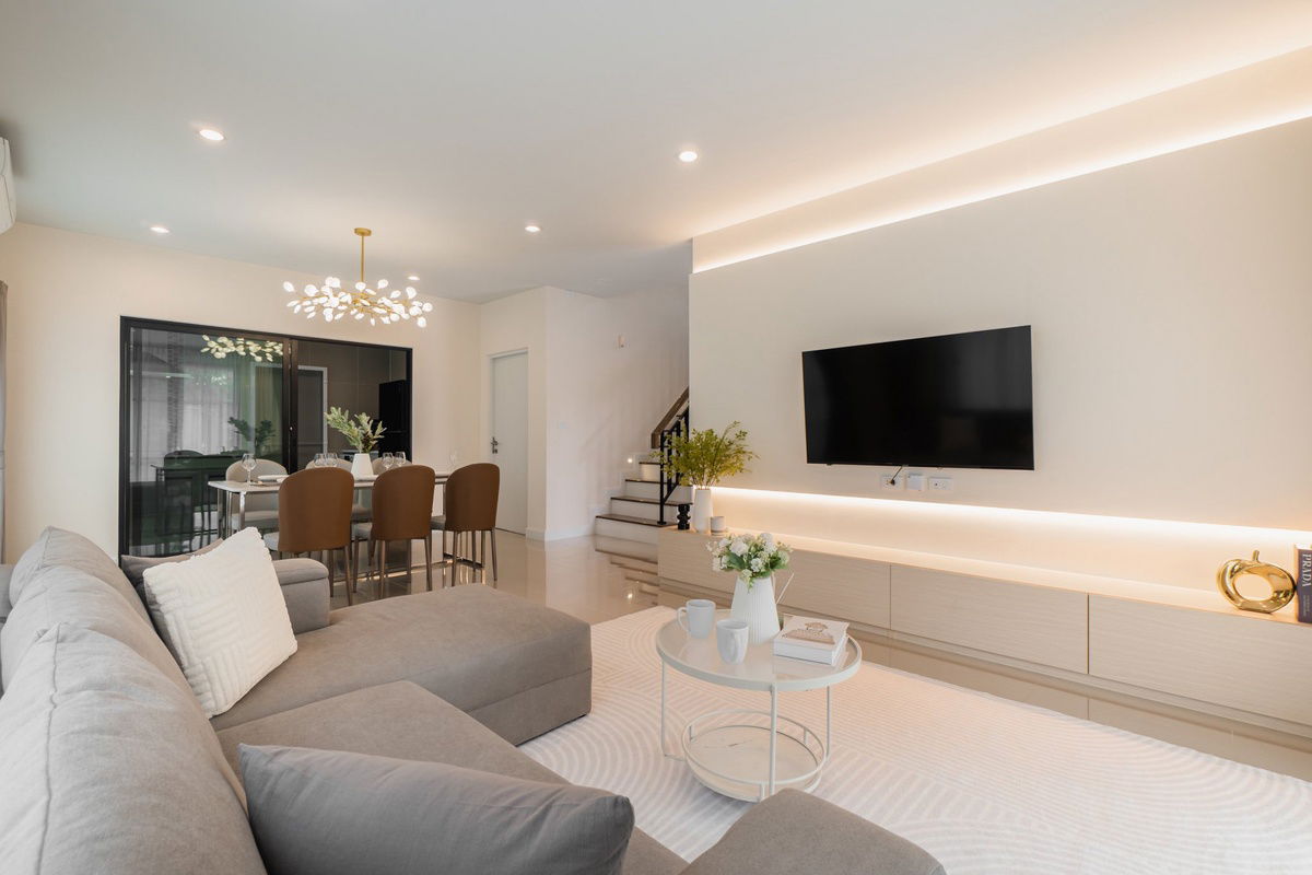 รูป 🏡😊 เช่าบ้านเศรษฐสิริ พัฒนาการ 87 ตกแต่งสวย หลังริม เงียบสงบ พร้อมเข้าอยู่ - รูปที่ 1/5