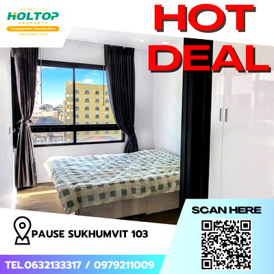 คอนโดให้เช่า : #Z1648 ให้เช่าคอนโด Pause Sukhumvit 103