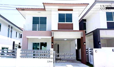 เช่าบ้านเดี่ยว นิคมปิ่นทอง : UK01-307 ให้เช่าบ้านเดี่ยว 3 ห้องนอน หมู่บ้านเลควัลเล่ย์ ศรีราชา ชลบุรี : ค่าเช่าเพียง 25,000 บาท/เดือน