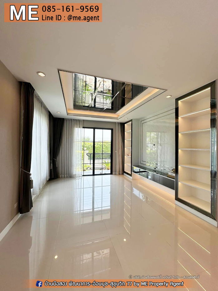 picture Sale Single House, Setthasiri Pattanakarn 81 sqw. 4 Bed fully decorated 20 mins from Thonglor, call 064-954-9619 (BJ21-81) - 8/16