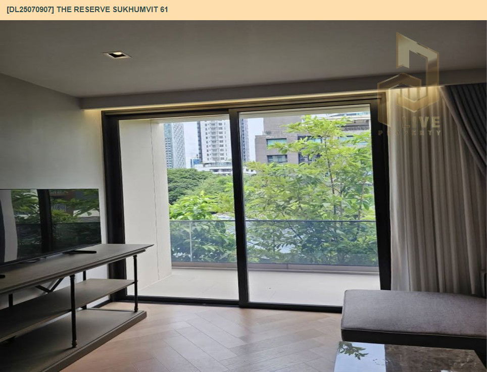 รูป DL25070907 ให้เช่าคอนโด เดอะ รีเซิร์ฟ สุขุมวิท 61 (The Reserve Sukhumvit 61) ใกล้ BTS เอกมัย พร้อมเข้าอยู่ โทรด่วน 0638692663 LineID @534wlwof - รูปที่ 4/14