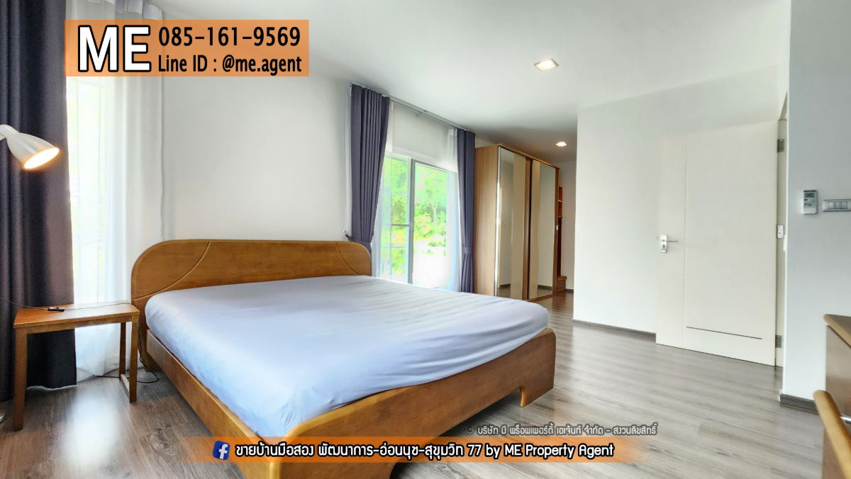 รูป ขายบ้านเดี่ยว มบ.มัณฑนา มอเตอร์เวย์-กรุงเทพกรีฑาตัดใหม่ เฟอร์นิเจอร์พร้อมเข้าอยู่ สะดวก ถนนมอเตอร์เวย์ กรุงเทพ-ชลบุรี โทร 085-161-9569 (BM17-56) - รูปที่ 15/16