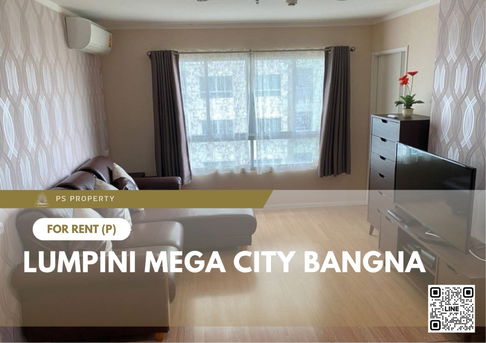 For rent 📍 Lumpini Mega city Bangna 📍 Fully furnished and equipped with electrical appliances, near BTS Bangna