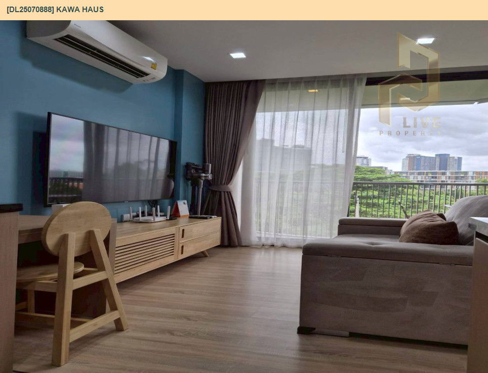 รูป DL25070888 ให้เช่าคอนโด คาวะ เฮาส์ (KAWA HAUS) ใกล้ BTS อ่อนนุช พร้อมเข้าอยู่ โทรด่วน 0638692663 LineID @534wlwof - รูปที่ 2/7
